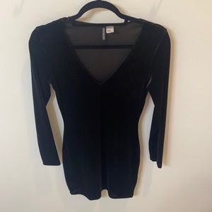 Velvet black dress